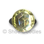 Round Crystal Lime Charm